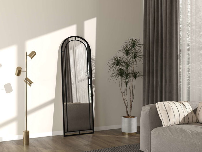 Hanah Home Luna - Espejo Cheval Negro